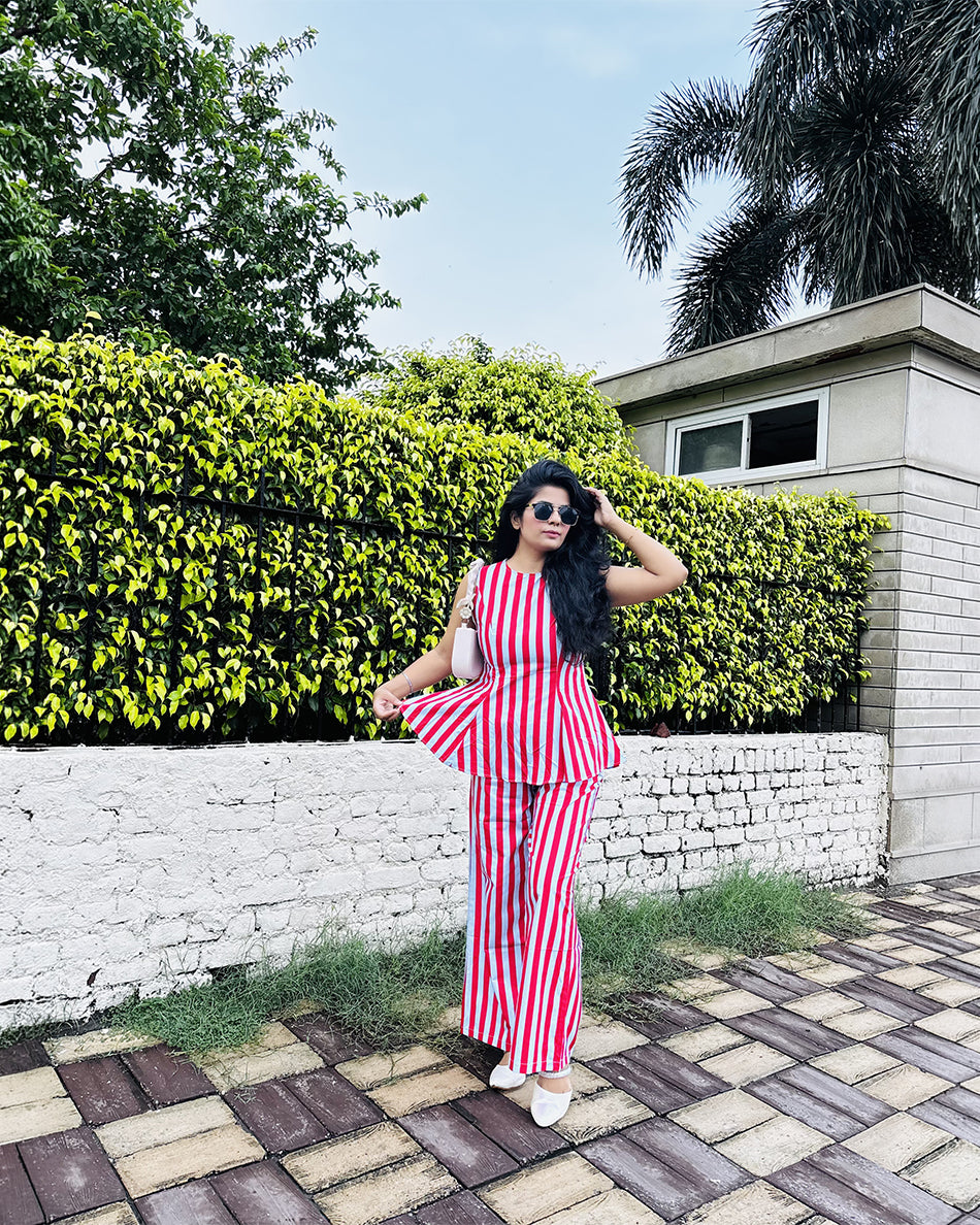 Striped co ord set