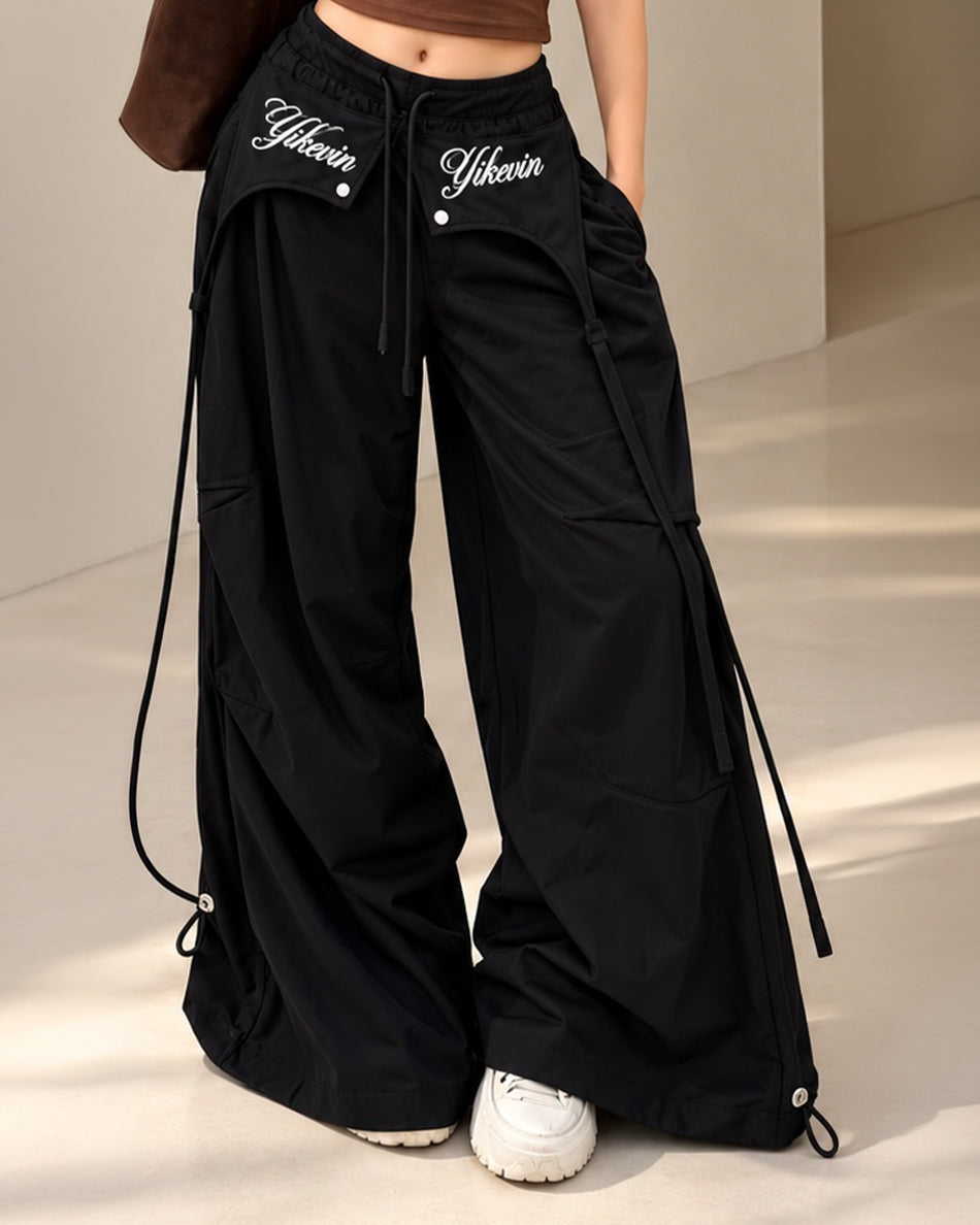 Wide leg korean pants