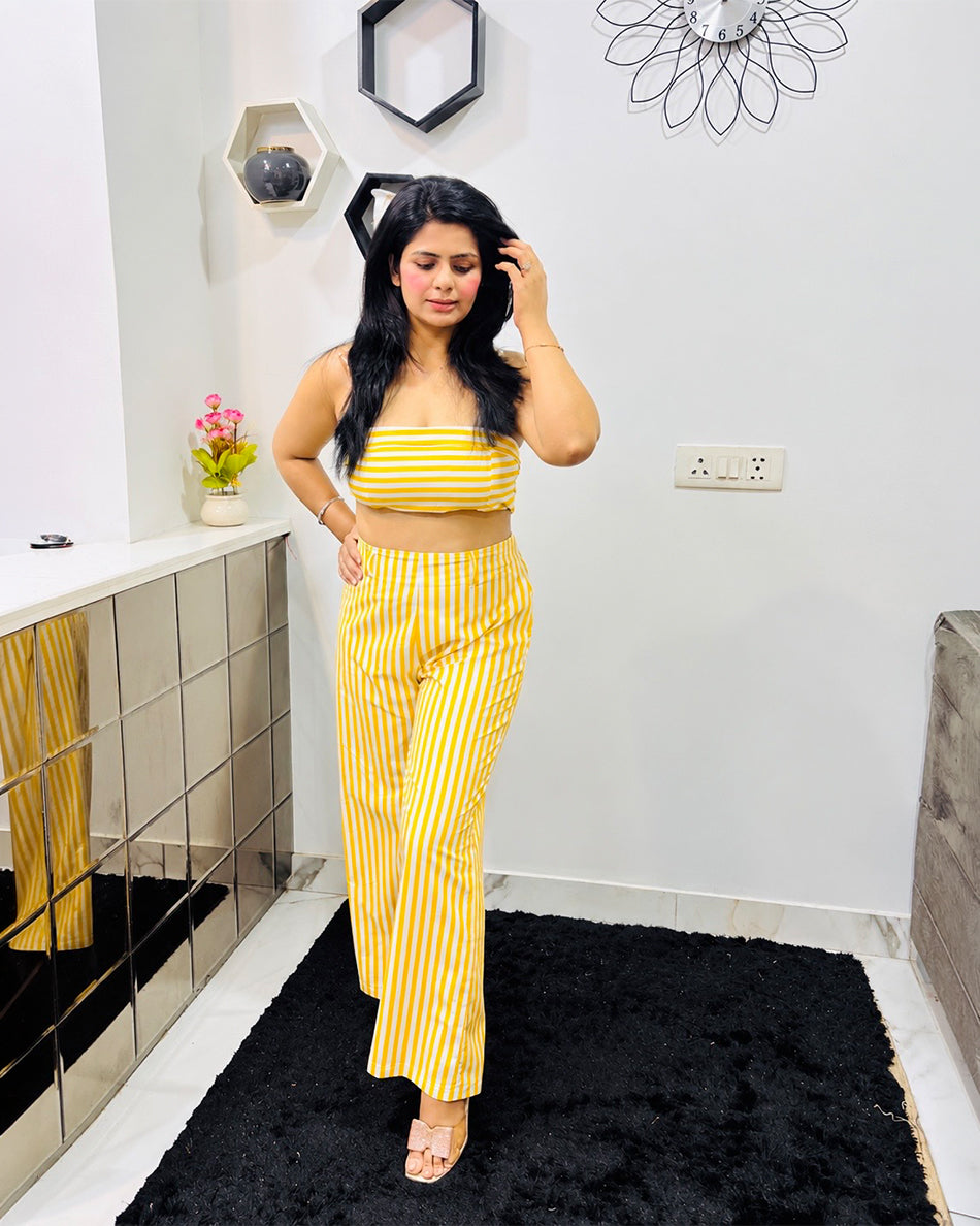 3 piece striped Co ord set