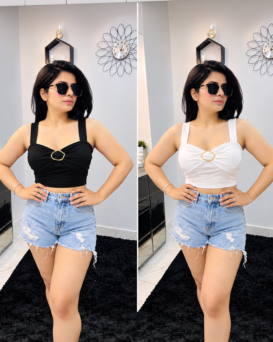 Padded Crop Top