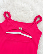 Women lightly padded spaghettistrap Top