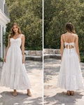 White maxi dress