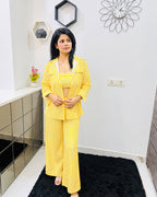 3 piece striped Co ord set