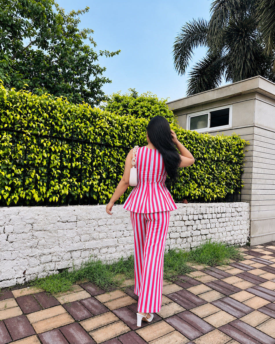 Striped co ord set