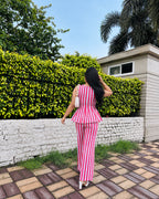 Striped co ord set