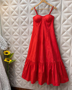 Red maxi Dress