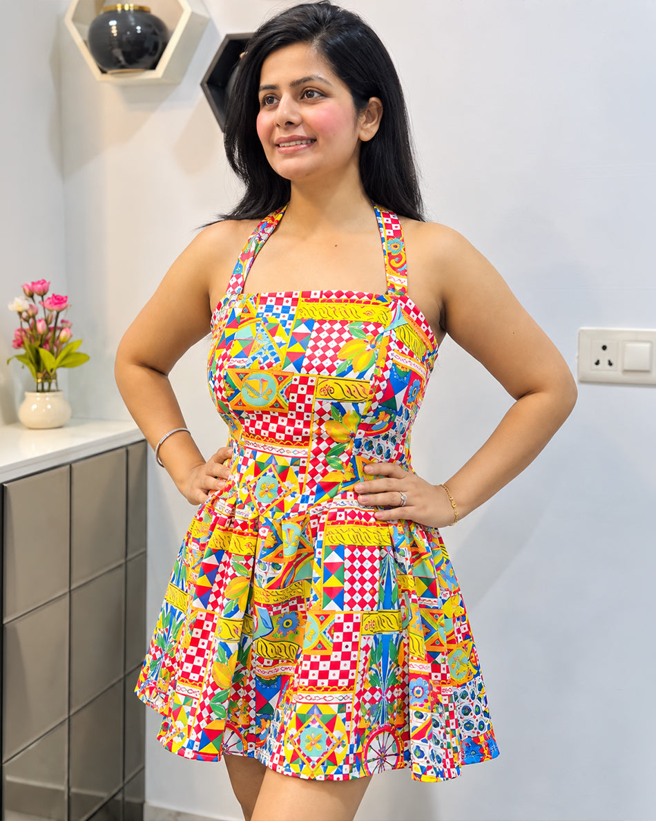 Halter neck dress