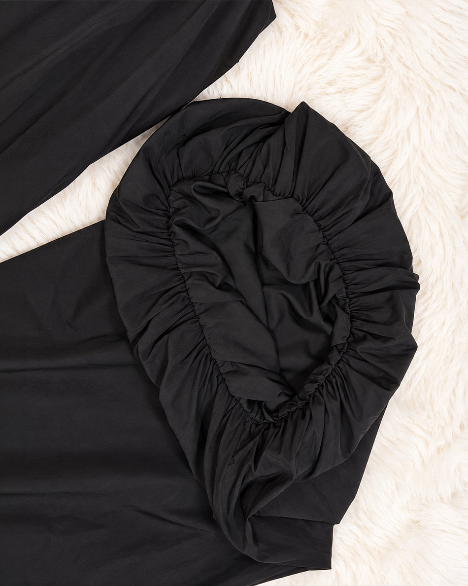 Black balloon pants