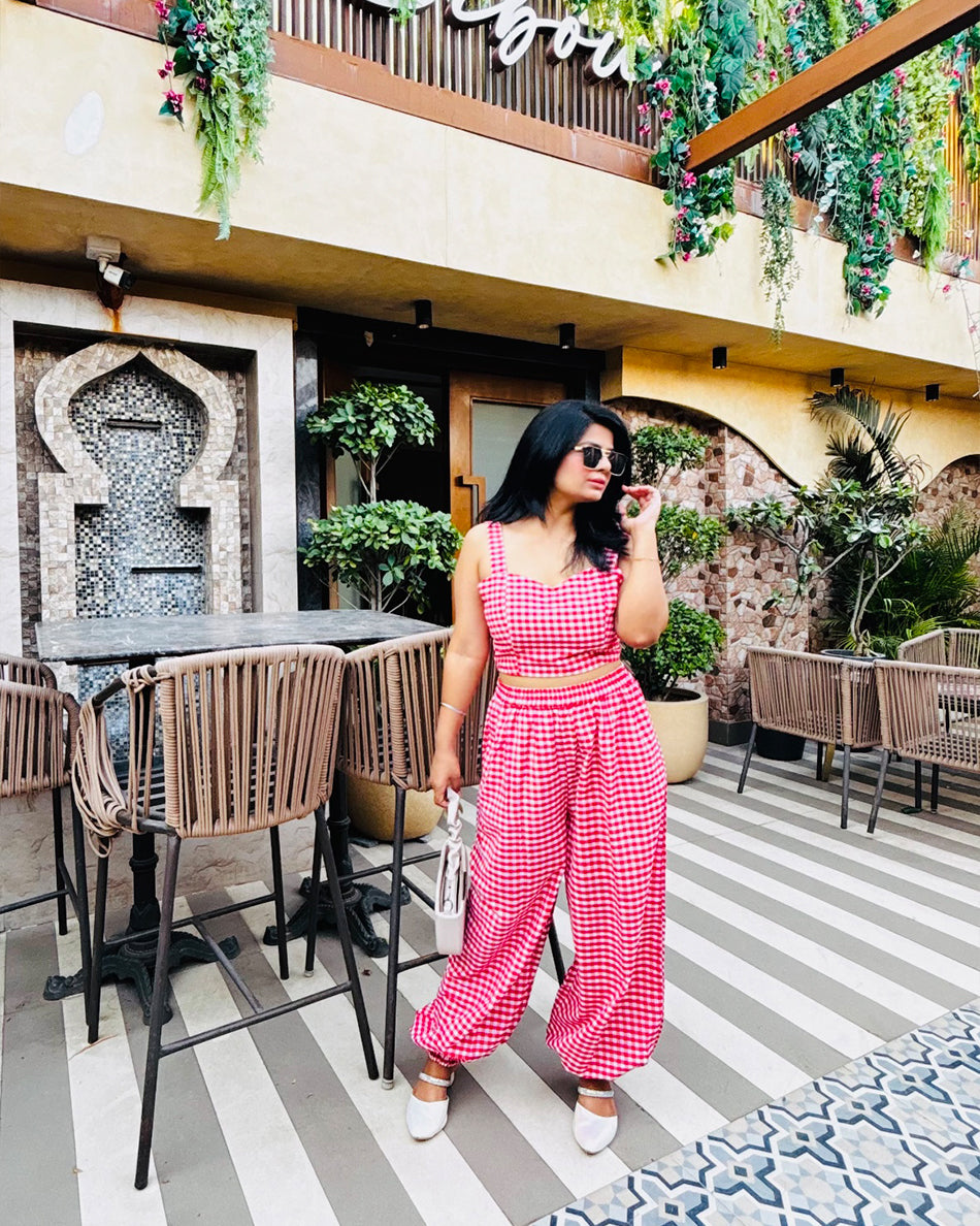 Balloon pant style co ord set