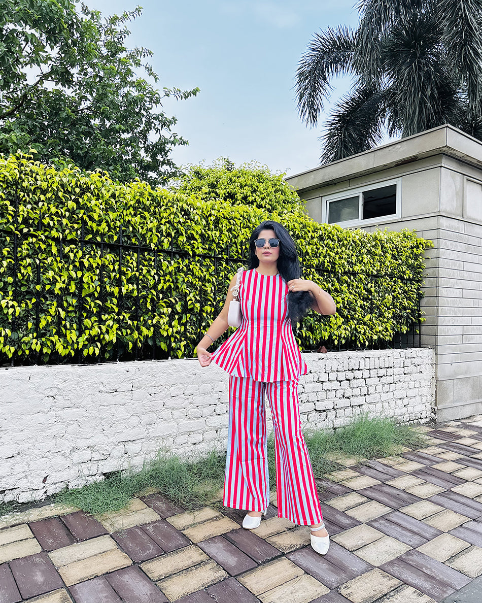 Striped co ord set