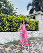 Striped co ord set