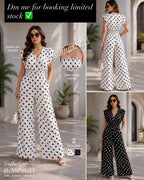 Polka Dot jump suit  with bustier