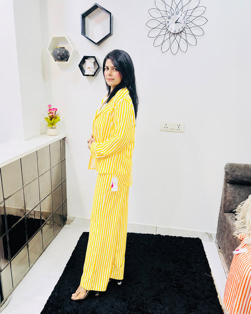 3 piece striped Co ord set
